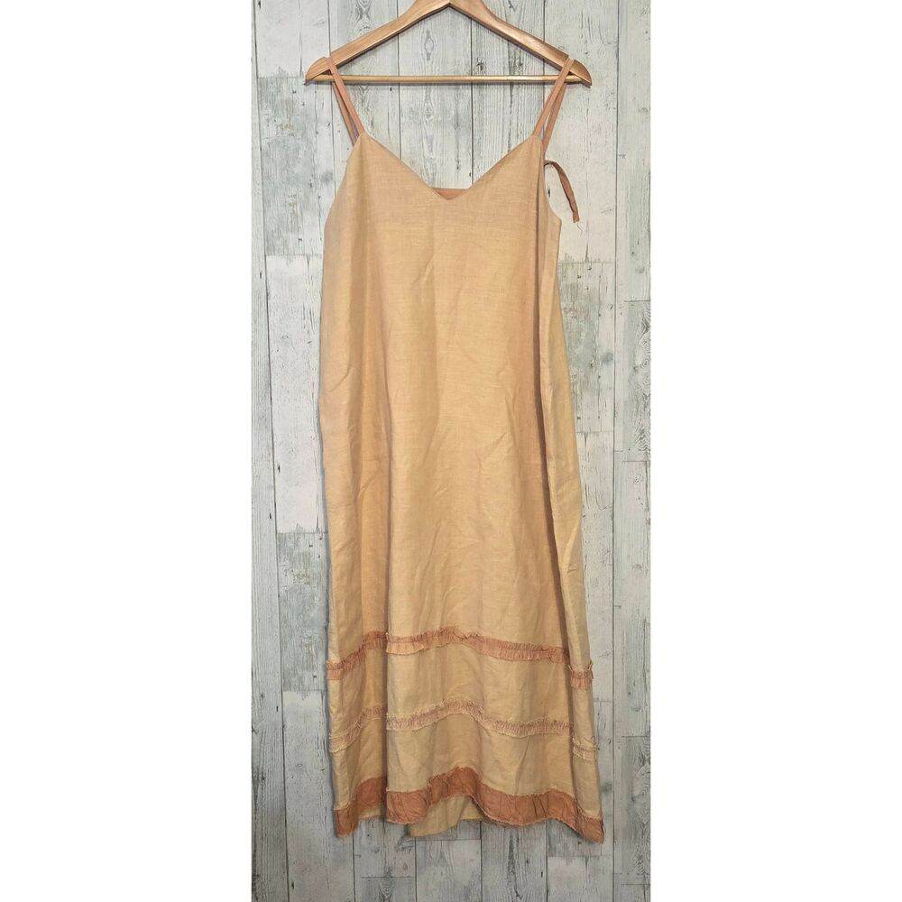 Grownbeans Linen Minimalist Fairy Grunge Dress Sz. M
